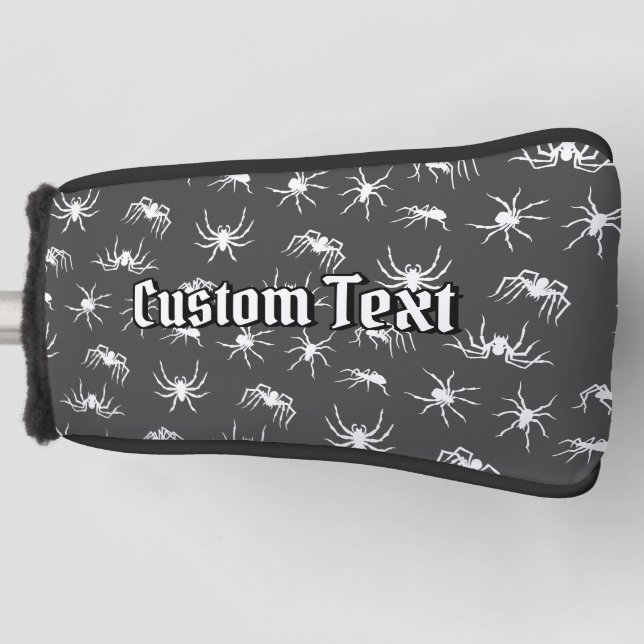 Spider Silhouettes Pattern Golf Head Cover (Front)
