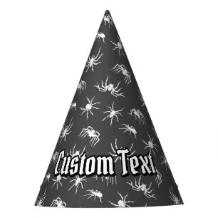 Spider Silhouettes Pattern Party Hat
