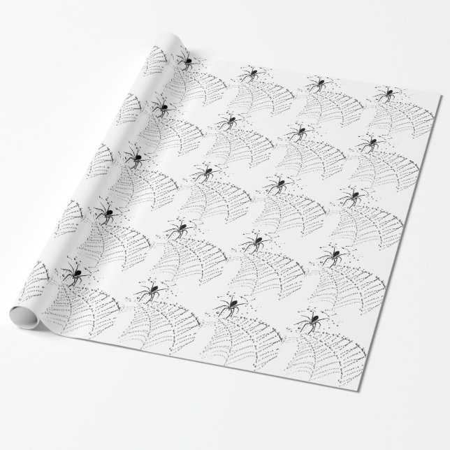 Spider & Spider web Fun design insect fun Wrapping Paper (Unrolled)