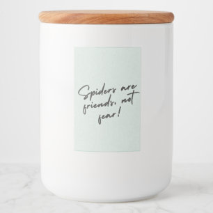Spider Spirit – Bold Nature-Inspired Design Watch Food Label
