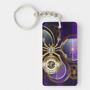 Spider Steampunk sur Arrière - plan pourpre