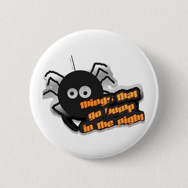 Spider Things that go Bump 2 Inch Round Button (Front)