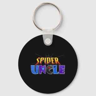 Spider Uncle Design Fathers Day Matching Family Keychain
