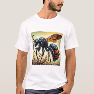 Spider Wasp 010924IREF224 - Watercolor T-Shirt