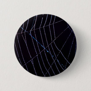 Spider Web 2 Inch Round Button