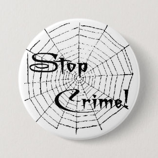 Spider web 3 inch round button