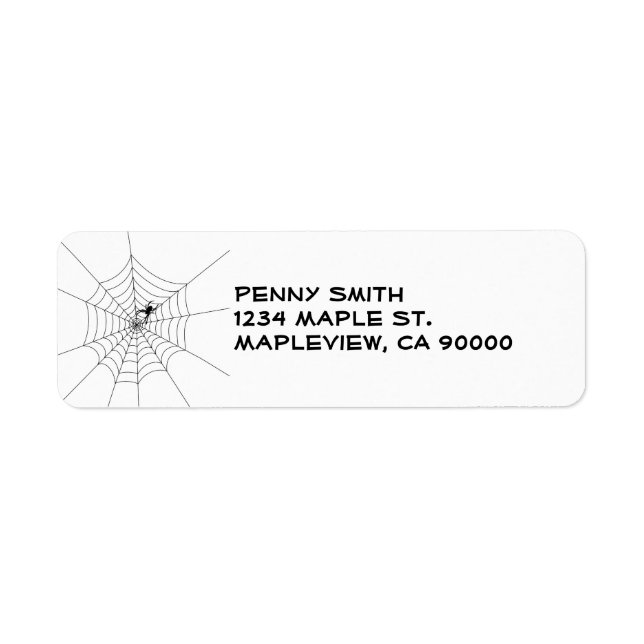 Spider Web Address Labels (Front)