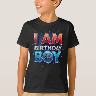 Spider Web Birthday Boy Shirt – Superhero Party 