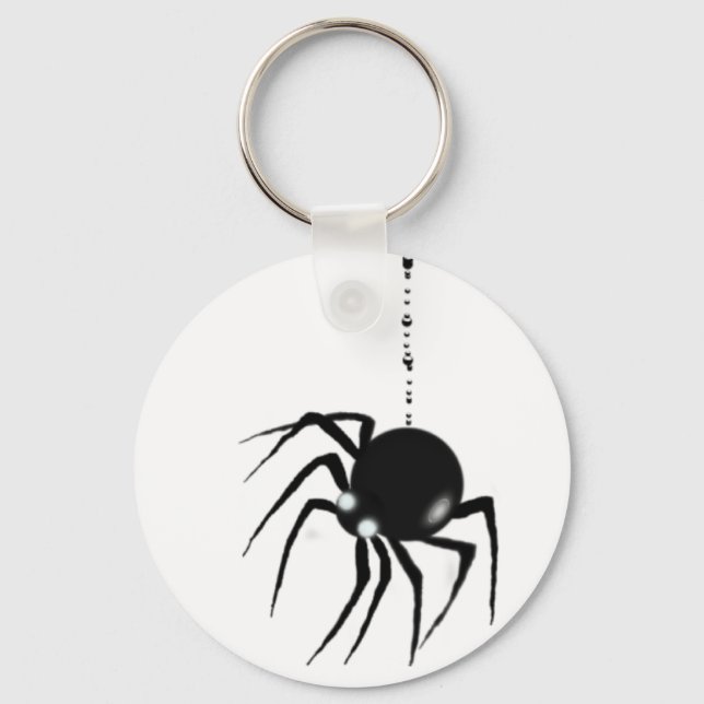 SPIDER & WEB by SHARON SHARPE Keychain (Front)
