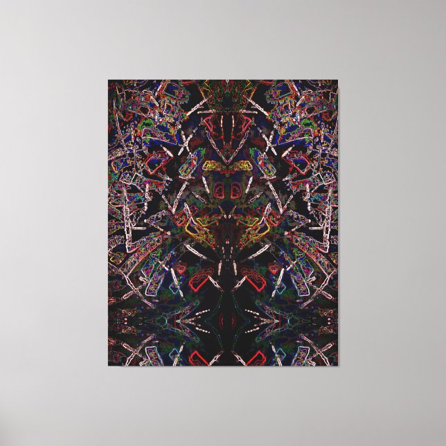 Spider web canvas print (Front)