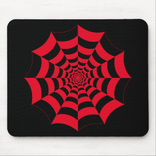 Spider web Chequered Mouse Pad
