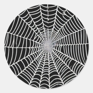 Spider Web Classic Round Sticker