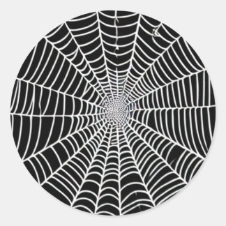 Spider Web Classic Round Sticker