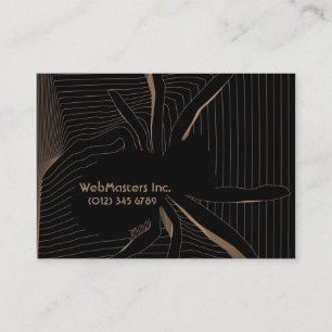 spider web design IT engineer business card