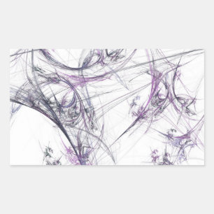 Spider Web Fractal Background Rectangle Sticker