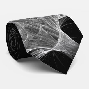 Spider Web Fractal Design Tie