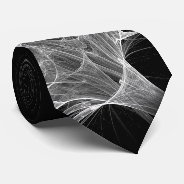 Spider Web Fractal Design Tie (Rolled)