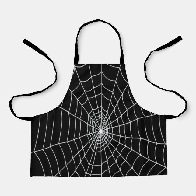 Spider Web Halloween Apron (Front)