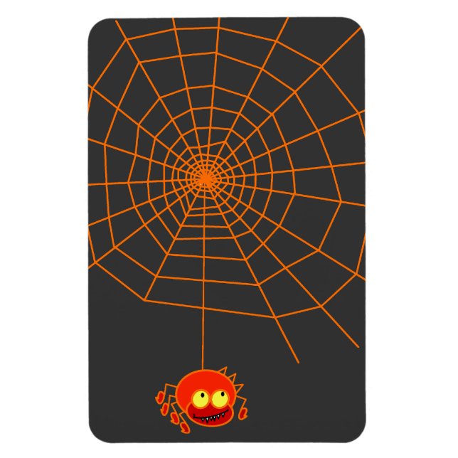 Spider Web Halloween Flexible Magnet (Vertical)