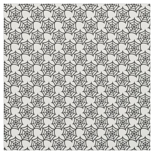 spider web halloween pattern fabric (Swatch)