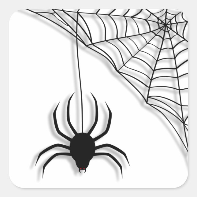 Spider Web Halloween Stickers (Front)