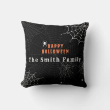 Spider Web Happy Halloween Family Personalized