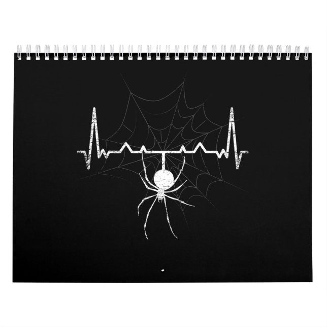 Spider Web Heartbeat Cobweb Spider Gift Calendar (Cover)