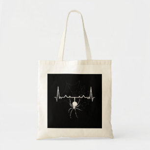 Spider Web Heartbeat Cobweb Spider Gift Tote Bag