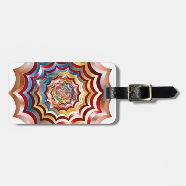 spider web hypnotic revitalized luggage tag (Front Horizontal)