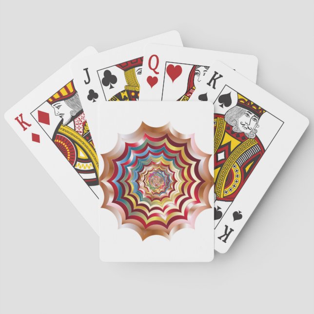 spider web hypnotic revitalized playing cards (Back)