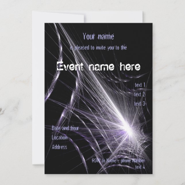 Spider Web Invitation (Front)