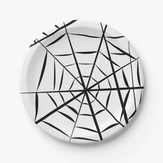 Spider Web Paper Plate (Front)