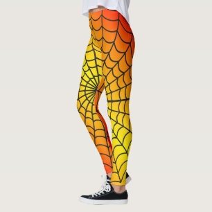 Spider Web Pattern ~  Fire Pattern ~ Leggings