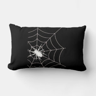 Spider Web Pregnancy Announcement Halloween Lumbar Pillow