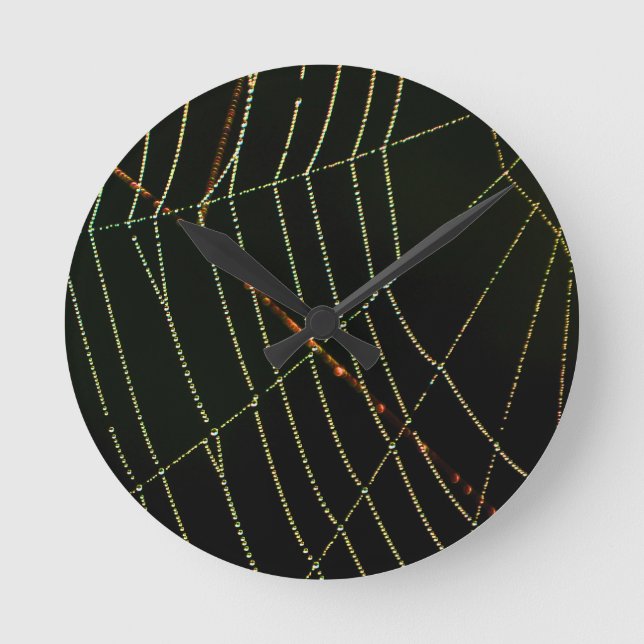 Spider Web Round Clock (Front)