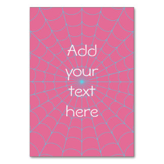 Spider Web (Sky Blue) Table Number