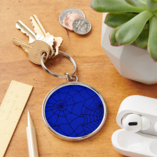 Spider Web, Spider Net, Cobweb, Spider, Insect Keychain