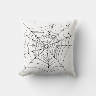 Spider Web Throw Pillow
