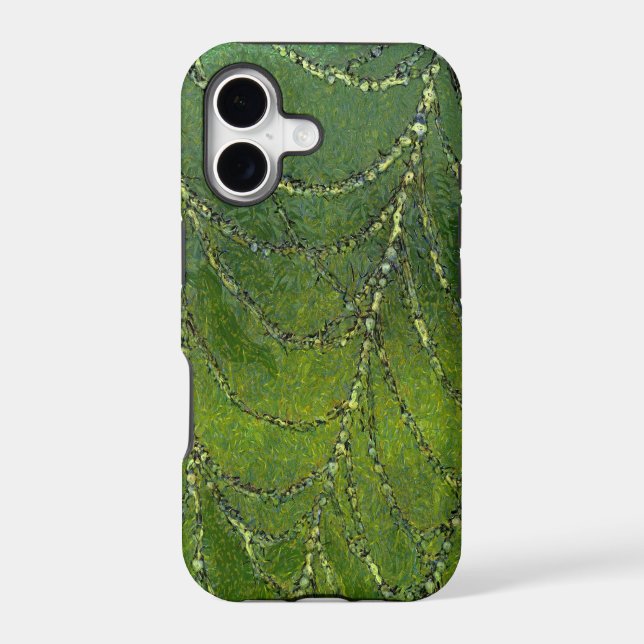 Spider Web With Dew Droplets Abstract Art (Back)