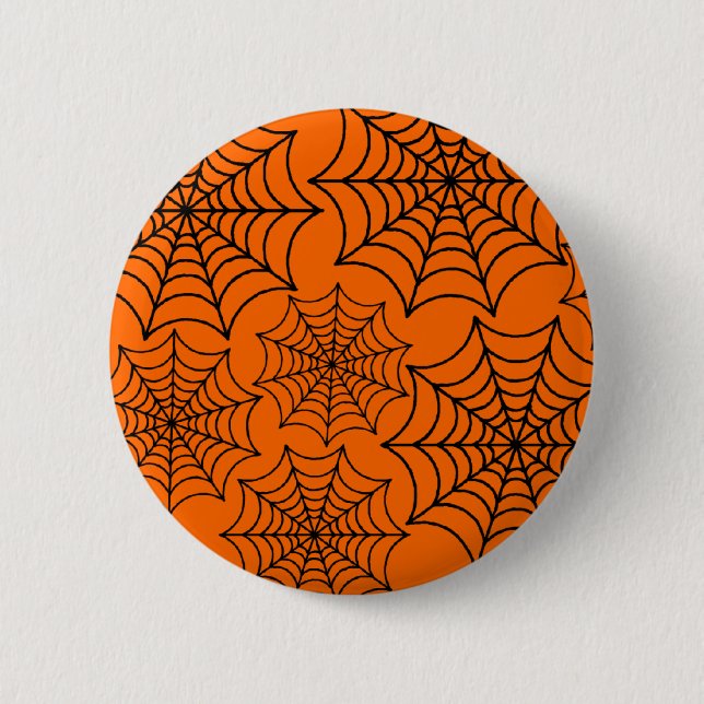 Spider Webs 2 Inch Round Button (Front)
