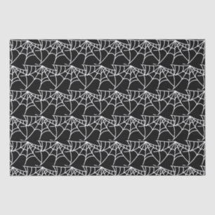 Spider Webs Halloween Black Pattern Spooky Tissue Paper