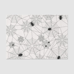 Spider Webs Halloween Pattern Tissue Paper