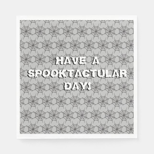 Spider Webs Pattern Paper Napkins (Front)