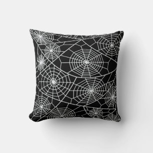 Spider Webs Throw Pillow