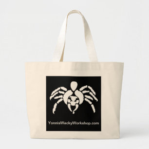 Spider With Venom on Fang Large Tote Bag