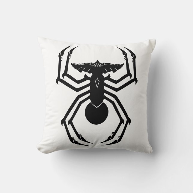 SpiderGremlin Throw Pillow (Front)