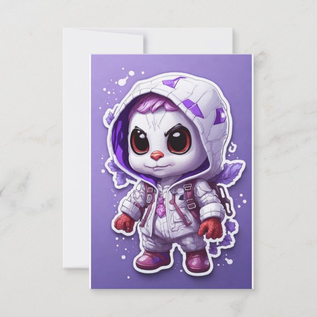 Spiderman - Flat Note Card (Front)