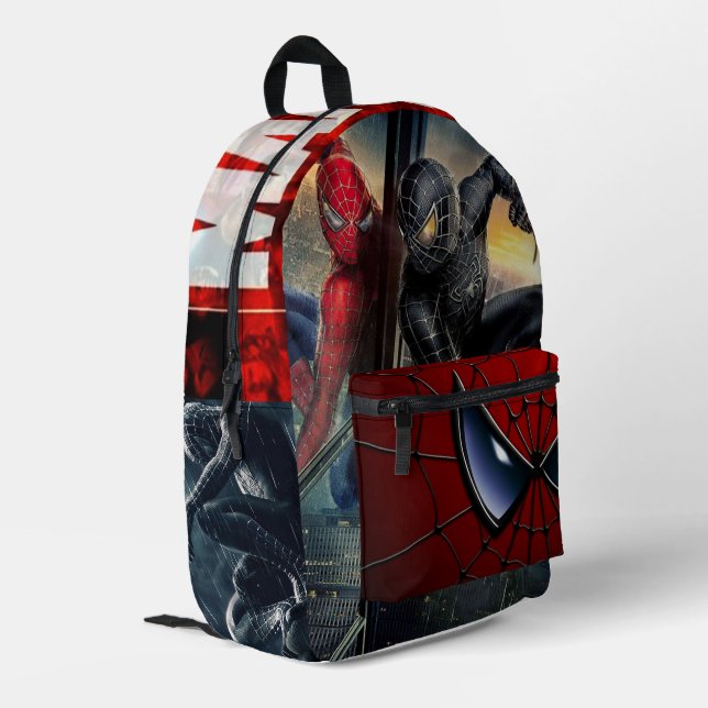 Spiderman Printed Backpack (Back Corner Left)