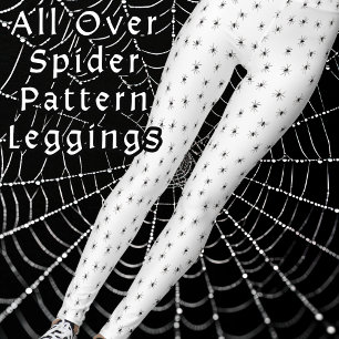 Spiders All Over Halloween Costume  Leggings