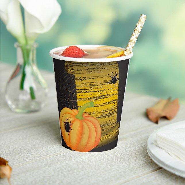 Spiders And Pumpkin Paper Cups (Creator Uploaded)